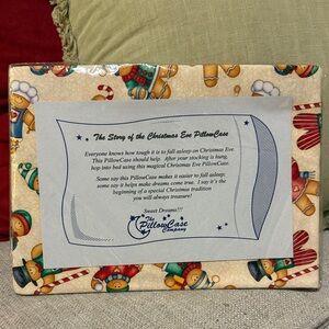 Christmas Eve Pillowcase with Festive Design